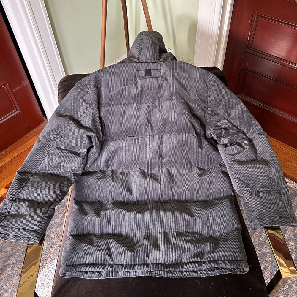 Rainforest: corduroy parka attached hood